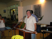 António Amaral, presidente da Associação de Pais, na cerimónia da entrega de prémios de mérito